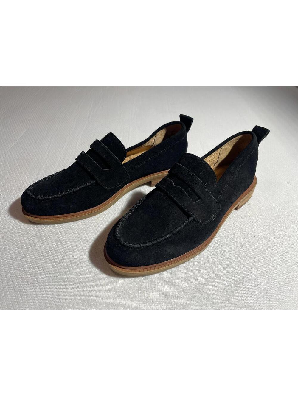 Kelsi Dagger Black Suede Loafer Shoes 6.5